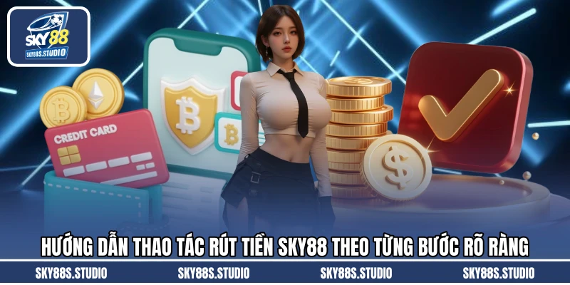 Hướng dẫn thao tác rút tiền SKY88 theo từng bước rõ ràng