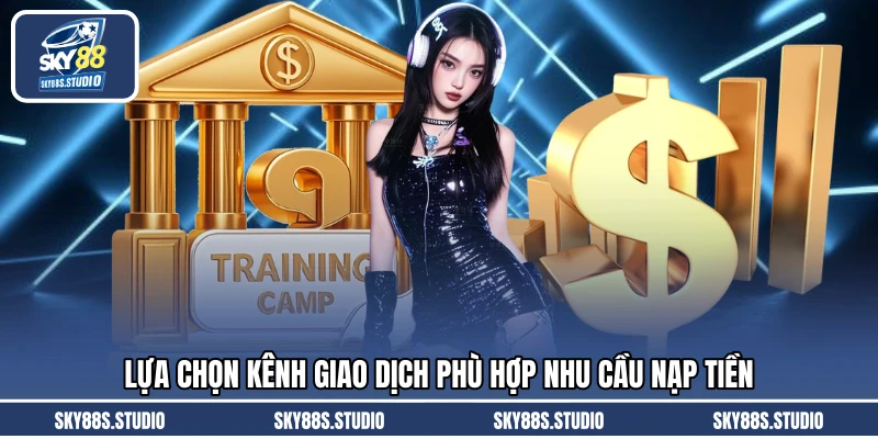 Lựa chọn kênh giao dịch phù hợp nhu cầu nạp tiền