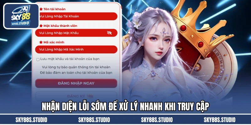 Nhận diện lỗi sớm để xử lý nhanh khi truy cập