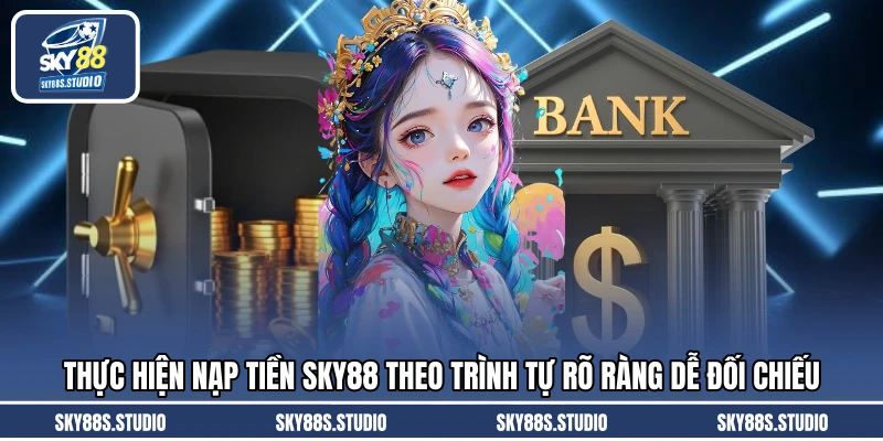 Thực hiện nạp tiền SKY88 theo trình tự rõ ràng dễ đối chiếu