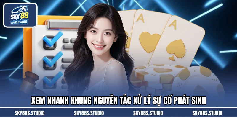 Xem nhanh khung nguyên tắc xử lý sự cố phát sinh